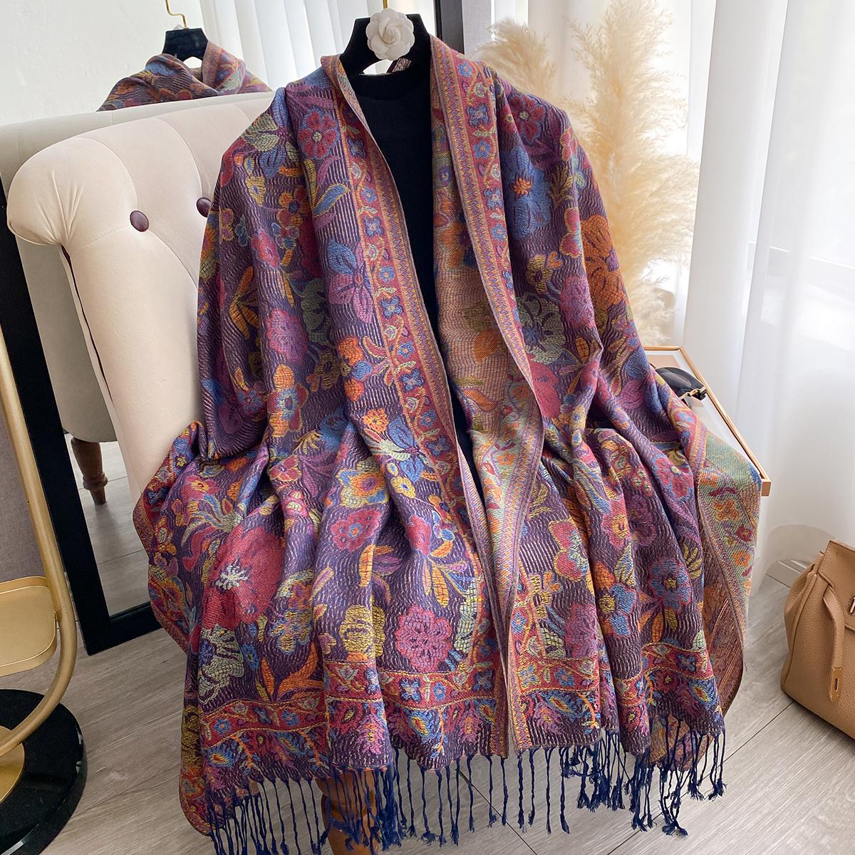 Luxury Women S Winter Cashmere Scarf - Embroidered Printed Tasseled Shawl, Elegant Pareo Cape & Chunky Headscarf
Luxury Women S Winter Cashmere Scarf - Embroidered Printed Tasseled Shawl, Elegant Pareo Cape & Chunky Headscarf