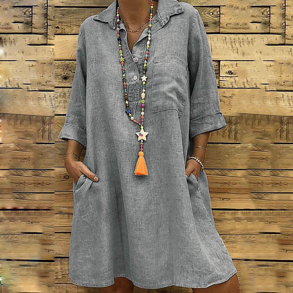 Women s Casual Dress Dress Button Decoration Religious Tradition Ethnic Loose Flared Skirt A-Line Dress L
Women s Casual Dress Dress Button Decoration Religious Tradition Ethnic Loose Flared Skirt A-Line Dress L