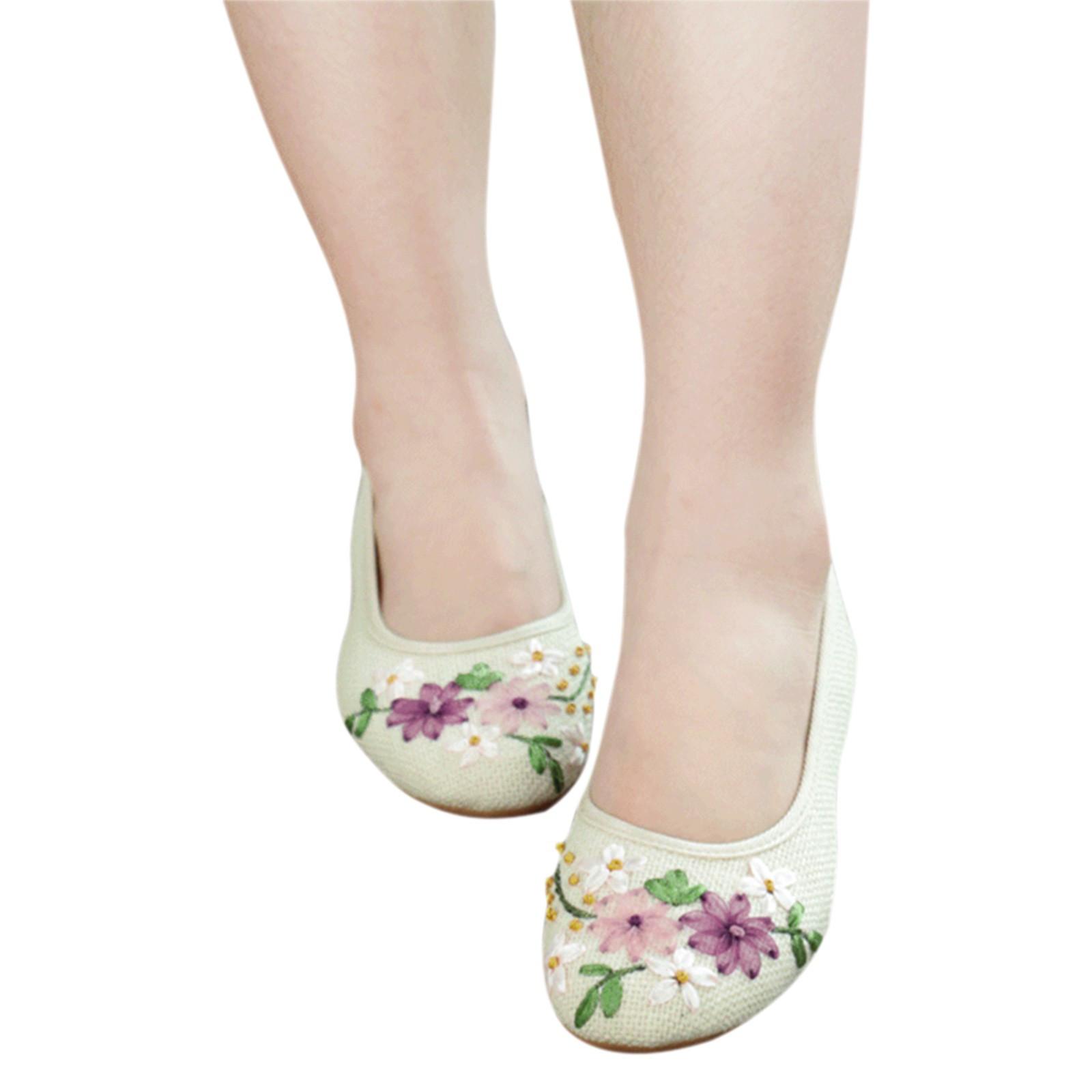 Cloth Shoes Women s Single Shoes Ribbon Linen Breathable Embroidery Women s Single Shoes Flat Flat Shoes for Women with Strap 37 білий
Cloth Shoes Women s Single Shoes Ribbon Linen Breathable Embroidery Women s Single Shoes Flat Flat Shoes for Women with Strap 37 білий
