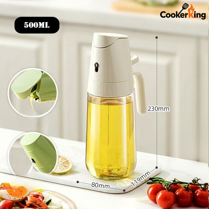 300/500ml Oil Spray Bottle PP+sodium Calcium Glass Spray and Pour Dual-purpose Oil Pot Portable Oil Pot Camping BBQ
300/500ml Oil Spray Bottle PP+sodium Calcium Glass Spray and Pour Dual-purpose Oil Pot Portable Oil Pot Camping BBQ