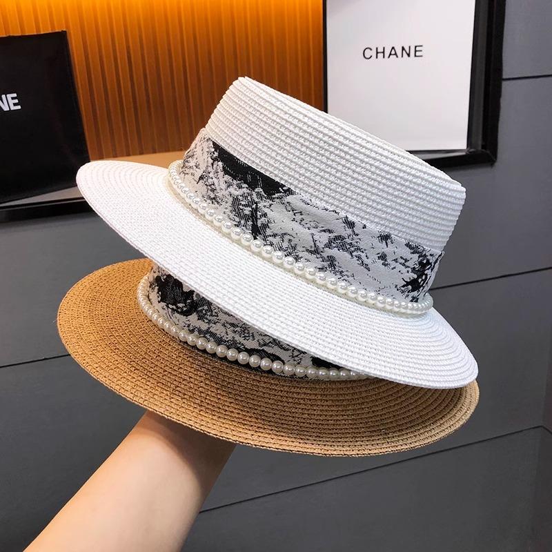 Flat top top hat design sense pearl temperament versatile straw hat summer vacation shade beach hat children Adjustable хакі
Flat top top hat design sense pearl temperament versatile straw hat summer vacation shade beach hat children Adjustable хакі