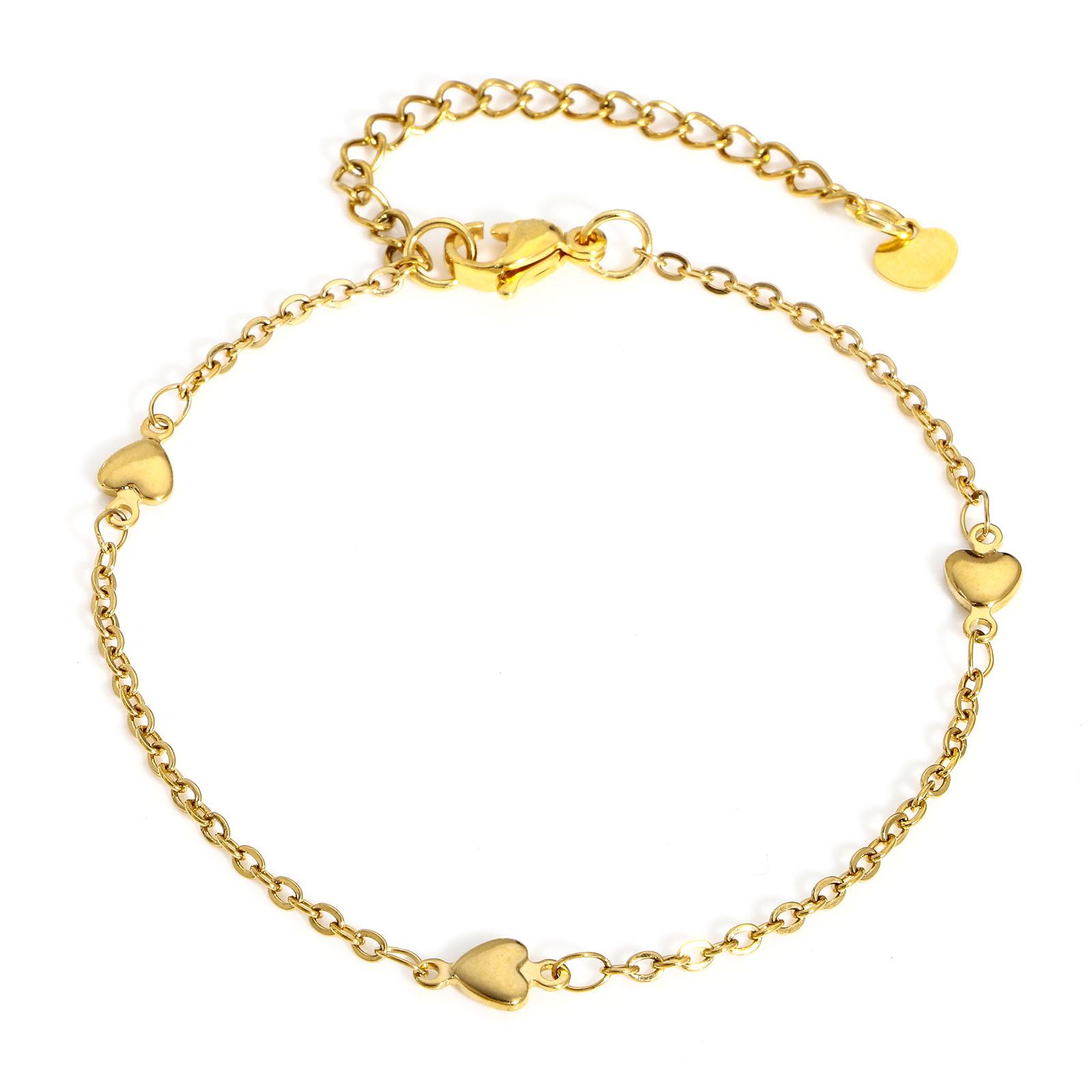 Fashion 304 Stainless Steel Butterfly Heart Moon Bracelet For Women Men Jewelry Gold Color Link Cable Chain Party Gift,1 Piece
Fashion 304 Stainless Steel Butterfly Heart Moon Bracelet For Women Men Jewelry Gold Color Link Cable Chain Party Gift,1 Piece