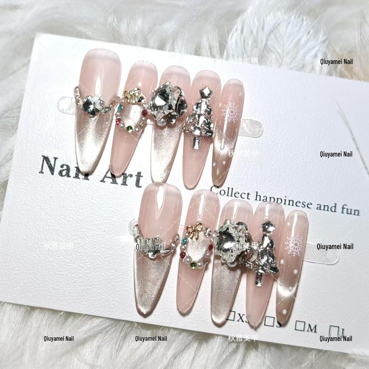 Thin Dog Long Point: Cat Eye Christmas Snowflake Stickers for Handmade Manicure Small S
Thin Dog Long Point: Cat Eye Christmas Snowflake Stickers for Handmade Manicure Small S