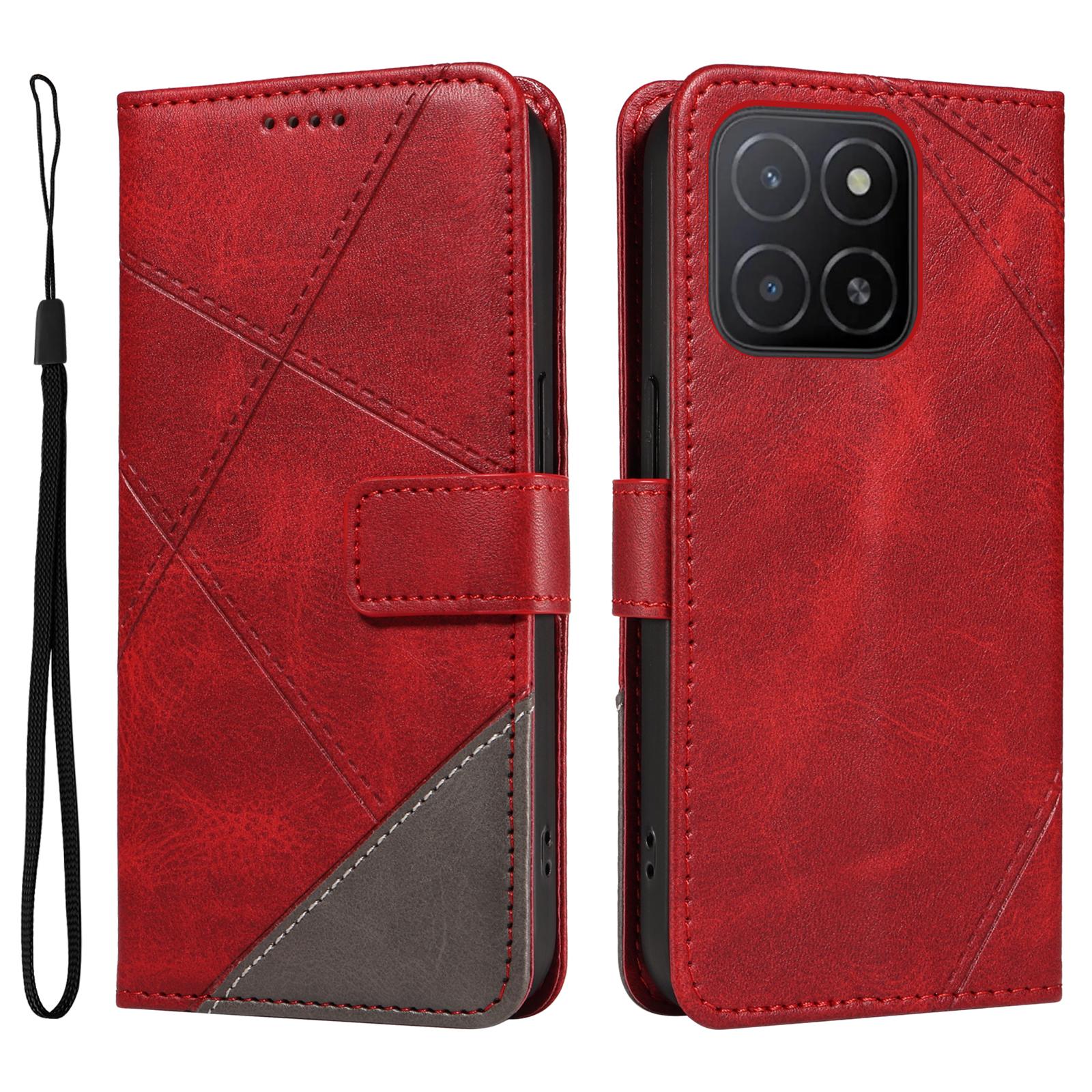 For Honor X5b/X5b Plus Leather Case Geometric Line Wallet Phone Cover Red
For Honor X5b/X5b Plus Leather Case Geometric Line Wallet Phone Cover Red