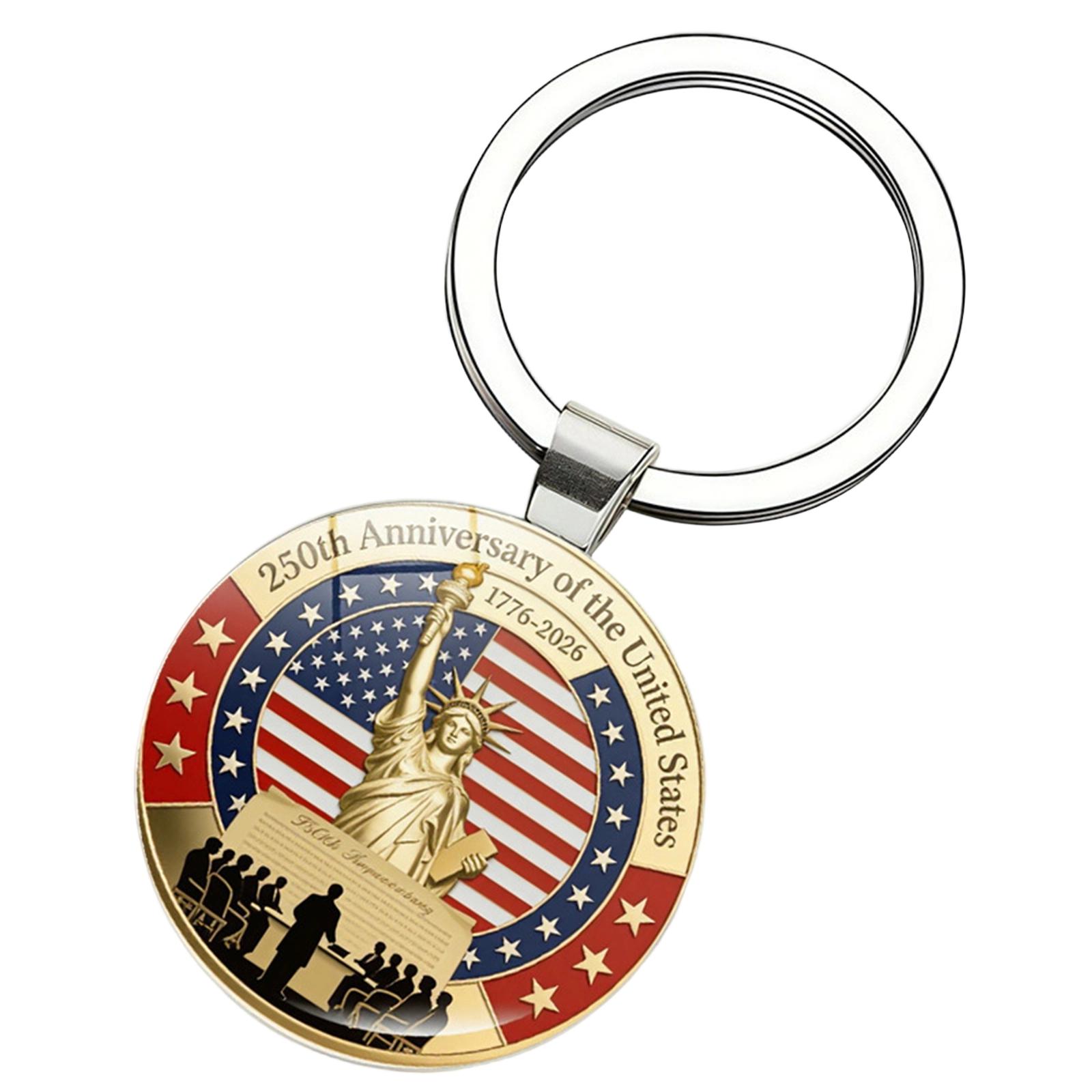 250th Anniversary Pendant Memorial Keychain From The United States One Size
250th Anniversary Pendant Memorial Keychain From The United States One Size