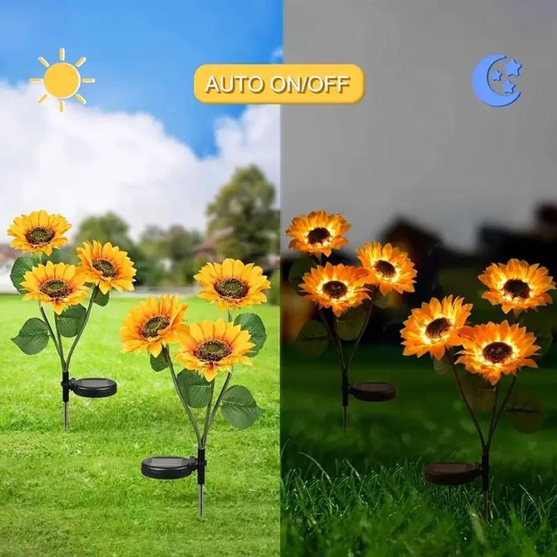 LED Solar Sunflower Lights Waterproof Lamp Ground Outdoor Lawn Light For Courtyard Garden Stake Yard Holiday Decoration
LED Solar Sunflower Lights Waterproof Lamp Ground Outdoor Lawn Light For Courtyard Garden Stake Yard Holiday Decoration