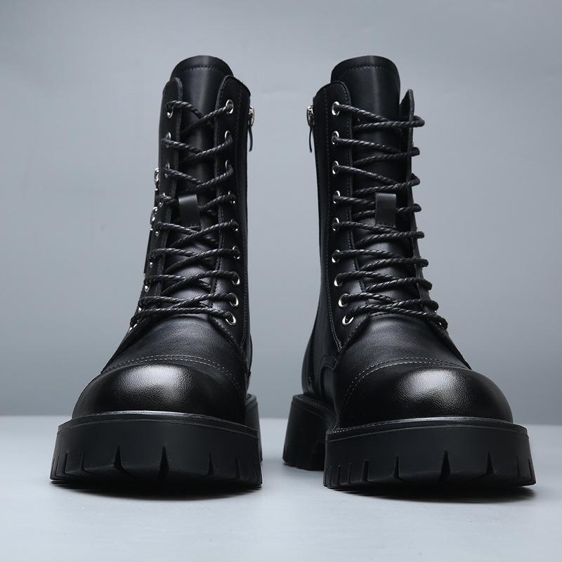 9-Hole Big Head Thick-soled Martin Boots Men s American Tooling Boots Trendy High Top Winter Fleece Thermal Locomotive Leather Boots 38
9-Hole Big Head Thick-soled Martin Boots Men s American Tooling Boots Trendy High Top Winter Fleece Thermal Locomotive Leather Boots 38