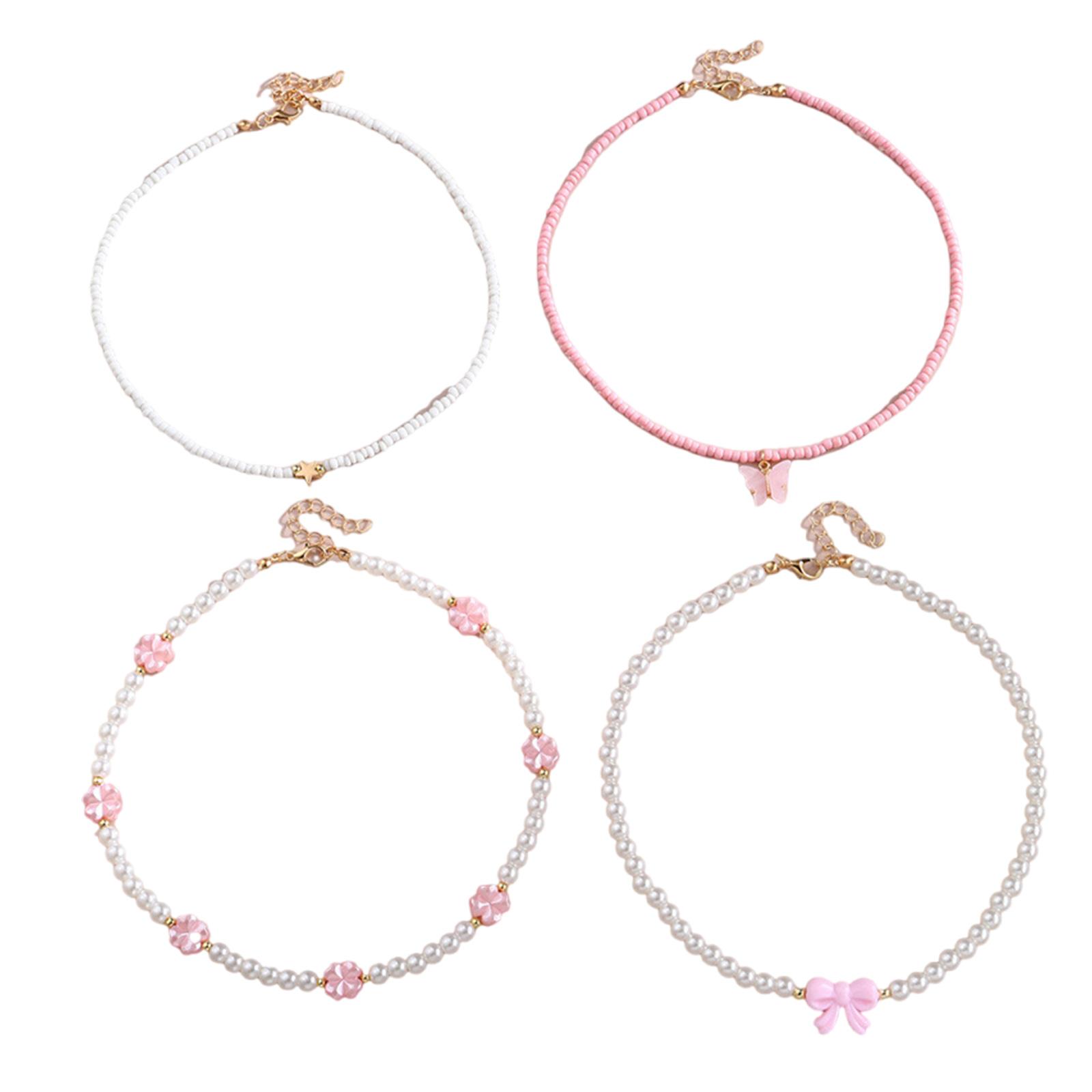 4Pcs Girls Colorful Butterfly Heart Beaded Necklace Set Handmade Neckchain Jewelry For Kids Teens Friendship Gifts
4Pcs Girls Colorful Butterfly Heart Beaded Necklace Set Handmade Neckchain Jewelry For Kids Teens Friendship Gifts