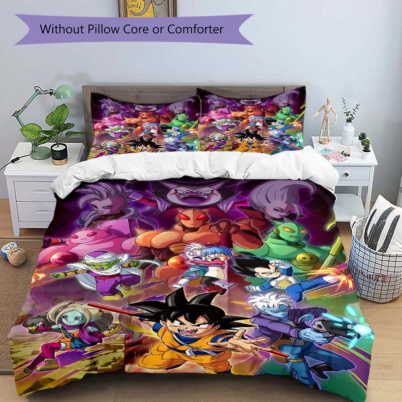 3pcs Dragon Ball Heroes Bedding Set Includes Quilt Cover and Pillowcases, Suitable for All Seasons H028 135x200cm
3pcs Dragon Ball Heroes Bedding Set Includes Quilt Cover and Pillowcases, Suitable for All Seasons H028 135x200cm