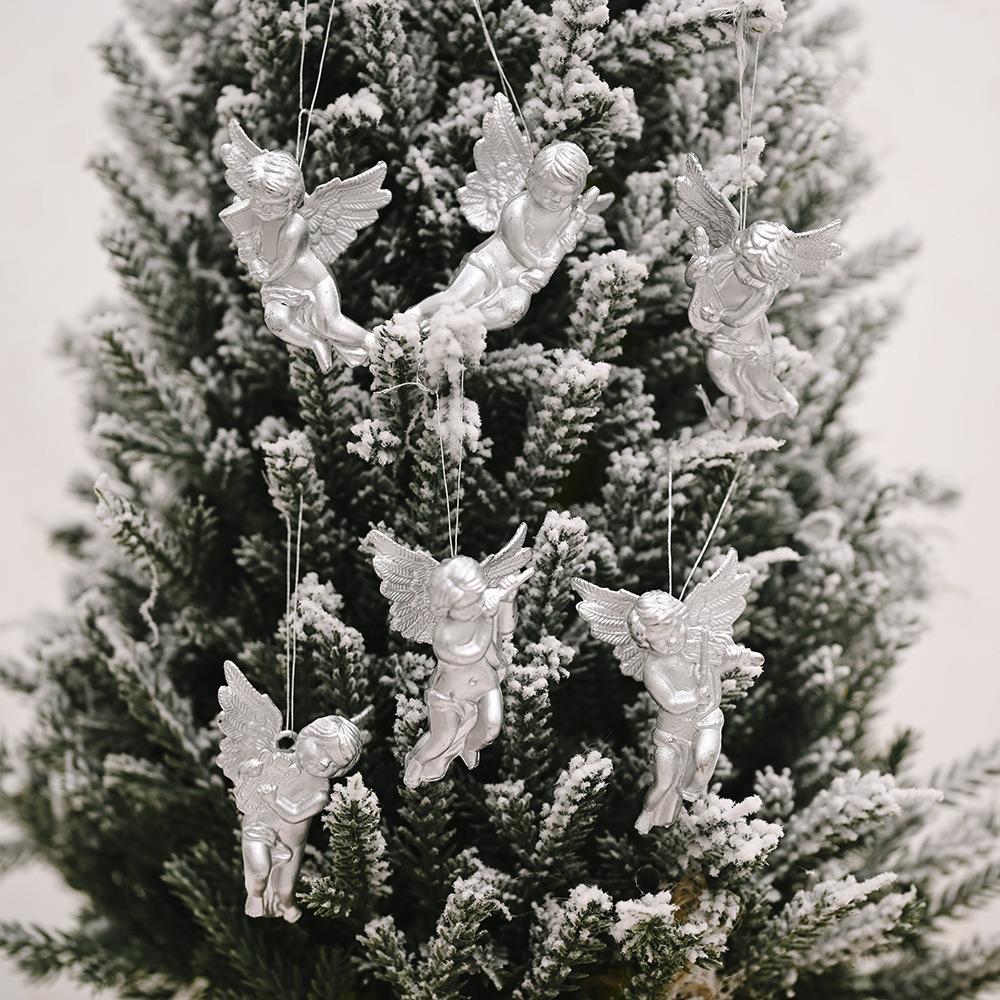 6pcs Electroplated Christmas Angel Pendant Gold/Silver Christmas Angels Figurine Wedding
6pcs Electroplated Christmas Angel Pendant Gold/Silver Christmas Angels Figurine Wedding
