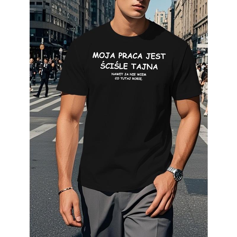 European sizes Fun Polish Men s Short Sleeve T-shirt Summer T-shirt Top 4XL чорний
European sizes Fun Polish Men s Short Sleeve T-shirt Summer T-shirt Top 4XL чорний
