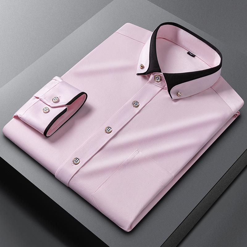 Men s Long Sleeve Smart Dress Shirt Casual Spring Autumn New Style Elastic Crystal Button Fashionable City Top Wear for Teens 38 розовый
Men s Long Sleeve Smart Dress Shirt Casual Spring Autumn New Style Elastic Crystal Button Fashionable City Top Wear for Teens 38 розовый