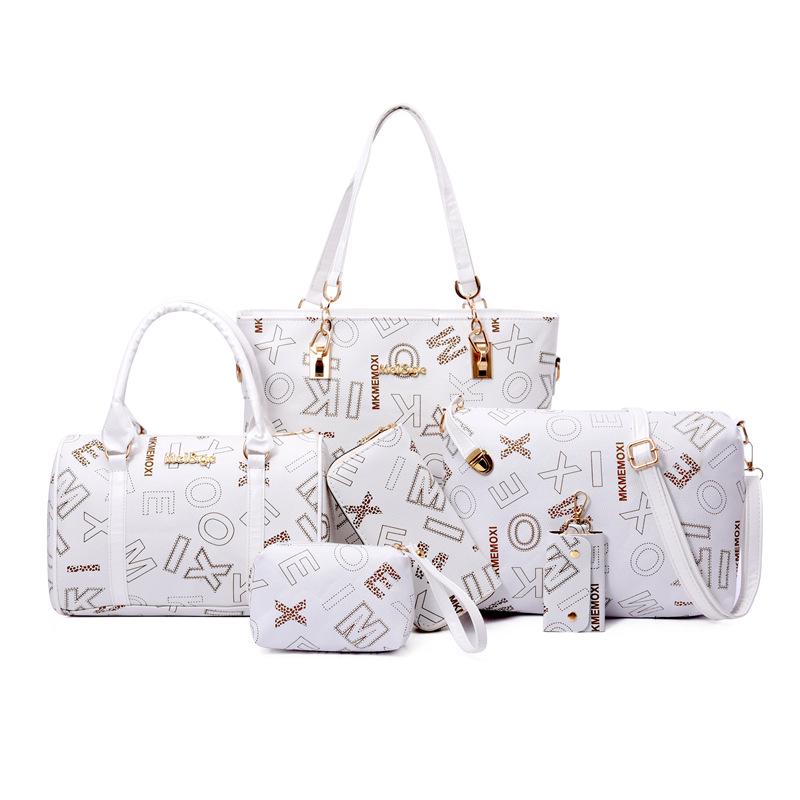 European & American Retro Multi-Piece Mother-Child Bag Set: Large Capacity Women s Crossbody, Shoulder & Handheld Bag білий
European & American Retro Multi-Piece Mother-Child Bag Set: Large Capacity Women s Crossbody, Shoulder & Handheld Bag білий