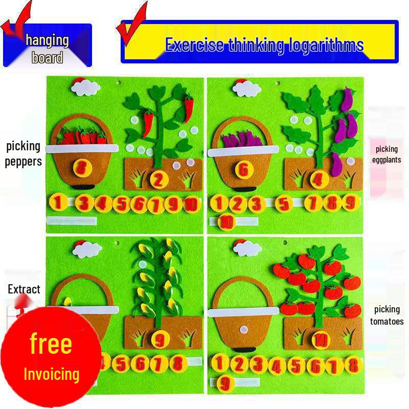 Kids Vegetable Counting Toys - Educational Puzzles for Kindergarten and Elementary Math Learning
Kids Vegetable Counting Toys - Educational Puzzles for Kindergarten and Elementary Math Learning