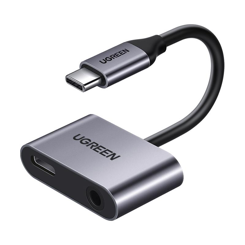 Адаптер Ugreen USB-C до 3,5 мм для аудіо та заряджання
Адаптер Ugreen USB-C до 3,5 мм для аудіо та заряджання