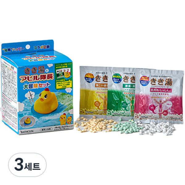 Kikiyu carbonated bath bomb 30g x 3 types + Duck Captain s Great Adventure set, 225g, 3 sets
Kikiyu carbonated bath bomb 30g x 3 types + Duck Captain s Great Adventure set, 225g, 3 sets