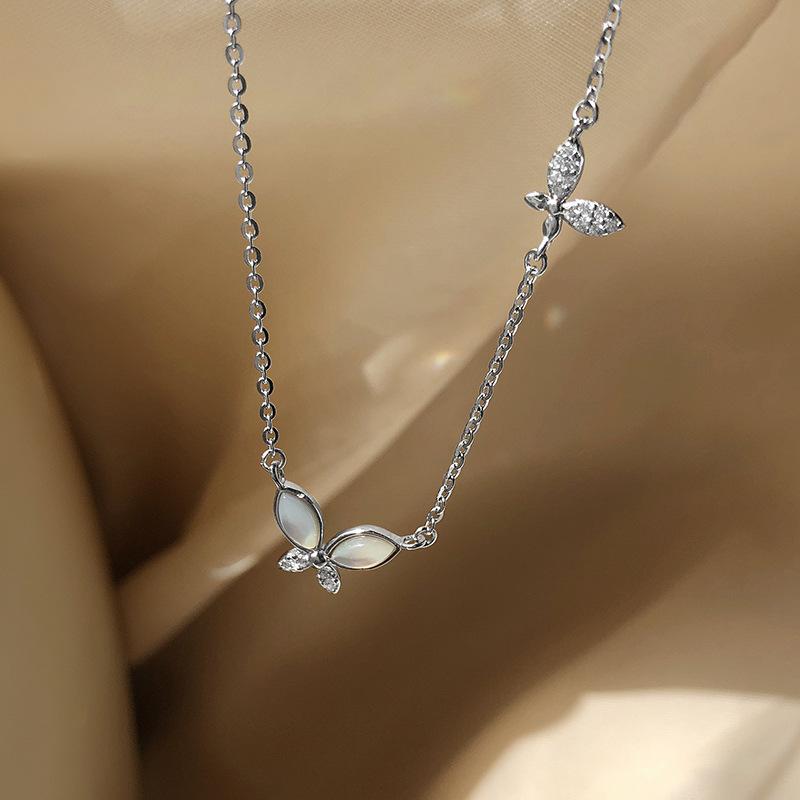 LIVVY Silver Color Zircon Butterfly Pendant Necklaces For Women Choker Chain Elegant Temperament Jewelry Accessories Gift
LIVVY Silver Color Zircon Butterfly Pendant Necklaces For Women Choker Chain Elegant Temperament Jewelry Accessories Gift