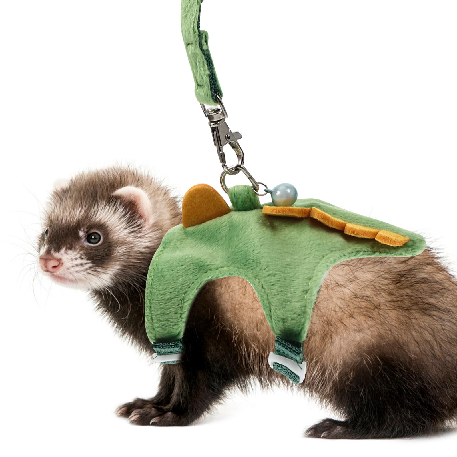 Cartoon Dragon Design Pet Harness Adjustable Small Pets Traction Rope Wear Resistant Lightweight Ferret Leash Collars 10.5x10cm
Cartoon Dragon Design Pet Harness Adjustable Small Pets Traction Rope Wear Resistant Lightweight Ferret Leash Collars 10.5x10cm