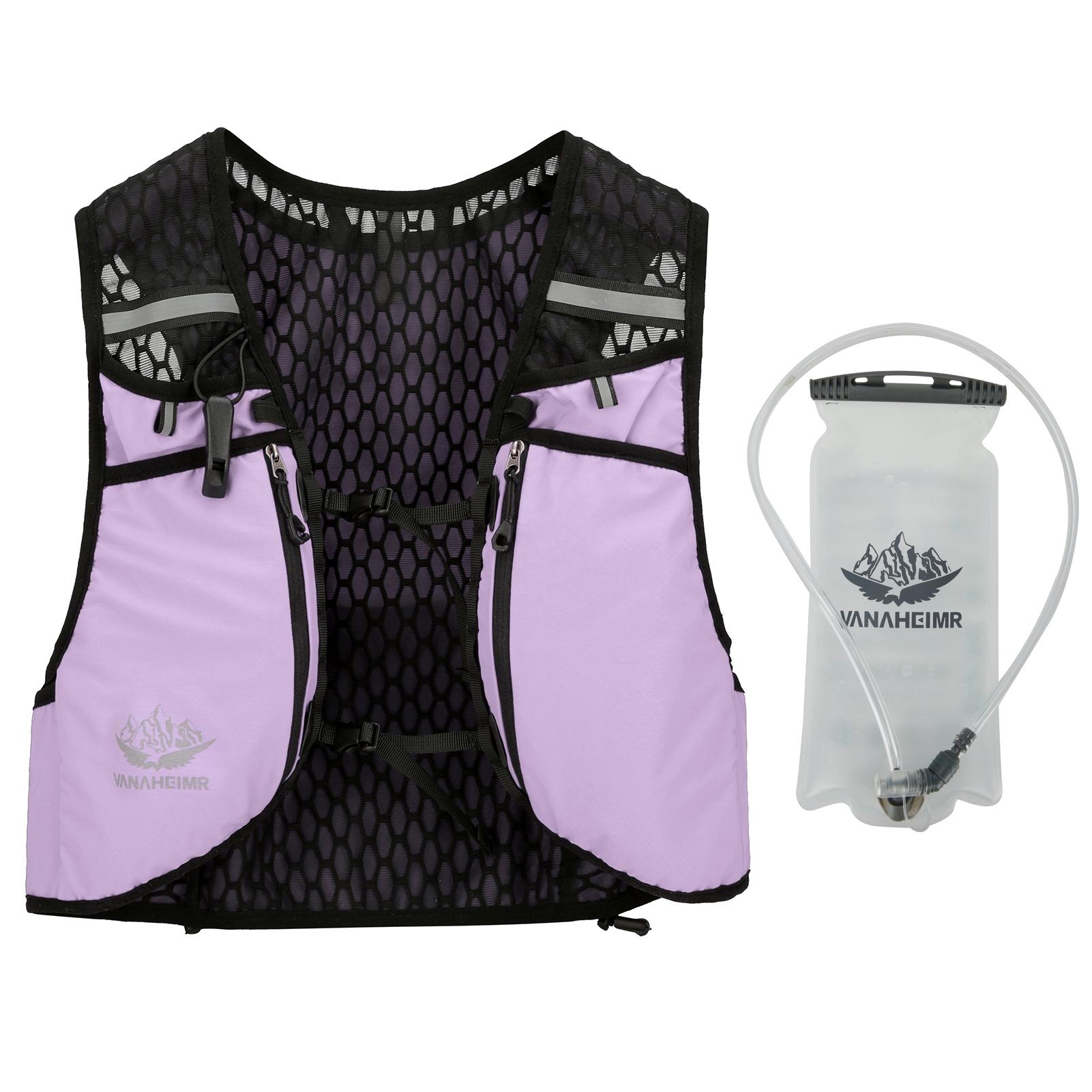 VANAHEIMR Running Vest with Hydration Bag Регульований універсальний гідратний жилет для жінок і чоловіків 2L White Water Bag фіолетовий
VANAHEIMR Running Vest with Hydration Bag Регульований універсальний гідратний жилет для жінок і чоловіків 2L White Water Bag фіолетовий