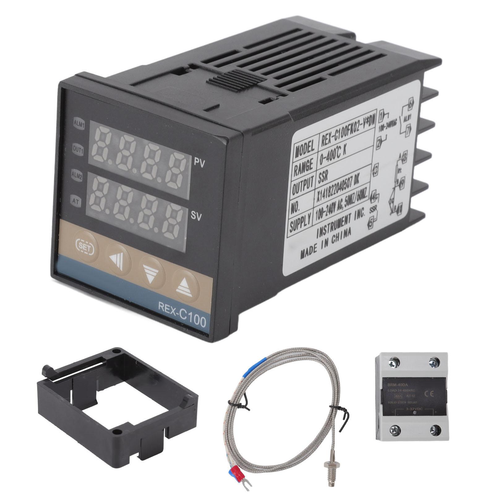 Thermostat Temperature Controller Plastic 0 to 400 Degree Centigrade with K Thermocouple Relay
Thermostat Temperature Controller Plastic 0 to 400 Degree Centigrade with K Thermocouple Relay