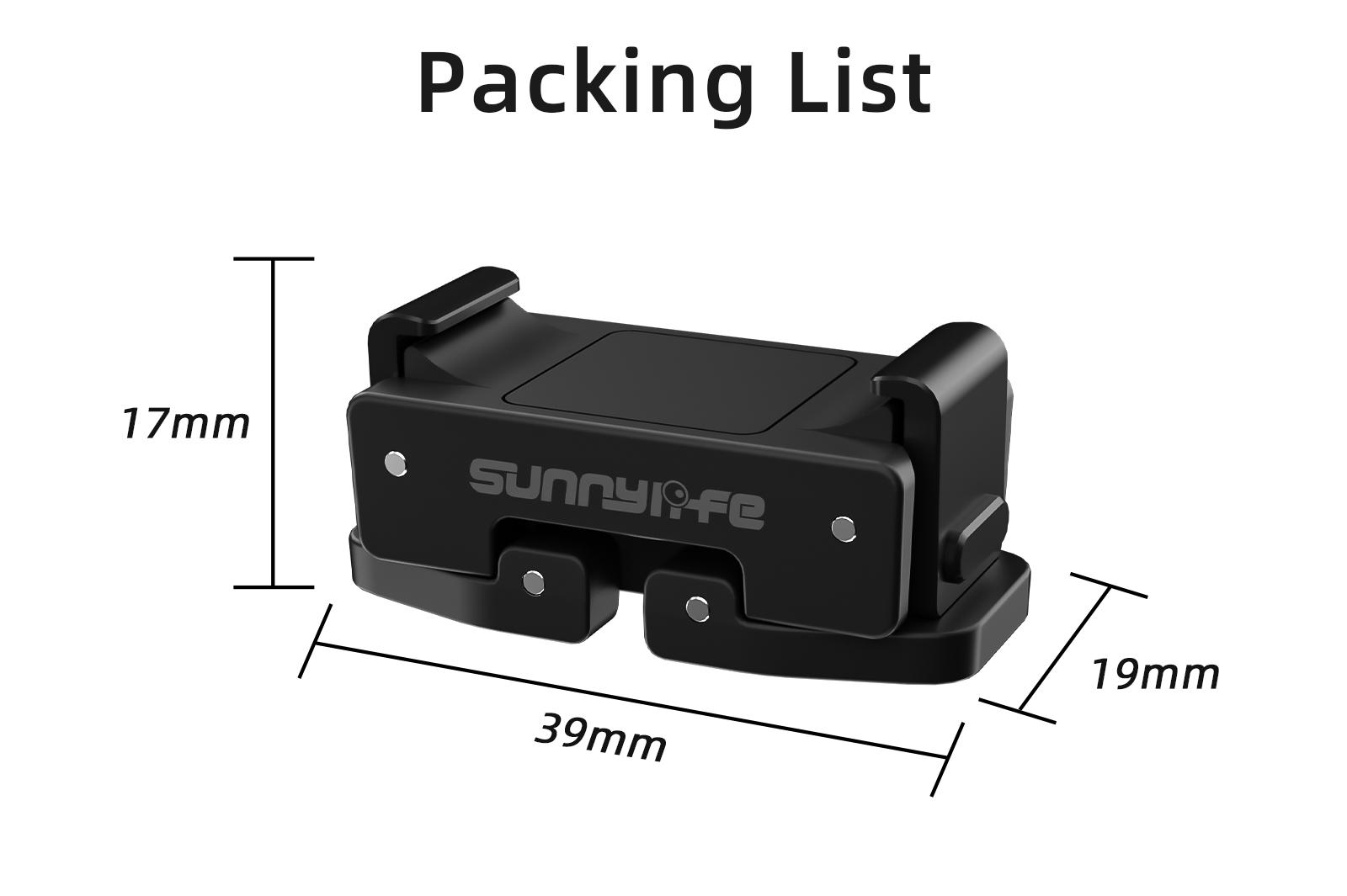 Sunnylife Foldable Quick Release Adapter Mount For DJI Pocket 3 Extension Bracket with 1/4 Screw Hole Selfie Stick Tripod Adapt
Sunnylife Foldable Quick Release Adapter Mount For DJI Pocket 3 Extension Bracket with 1/4 Screw Hole Selfie Stick Tripod Adapt