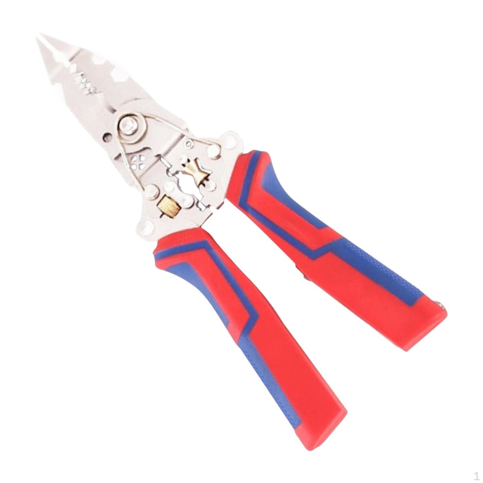 Кусачки-стриппер для проводов, многофункциональные плоскогубцы, ручной инструмент, для резки кабеля, проверки напряжения
Кусачки-стриппер для проводов, многофункциональные плоскогубцы, ручной инструмент, для резки кабеля, проверки напряжения