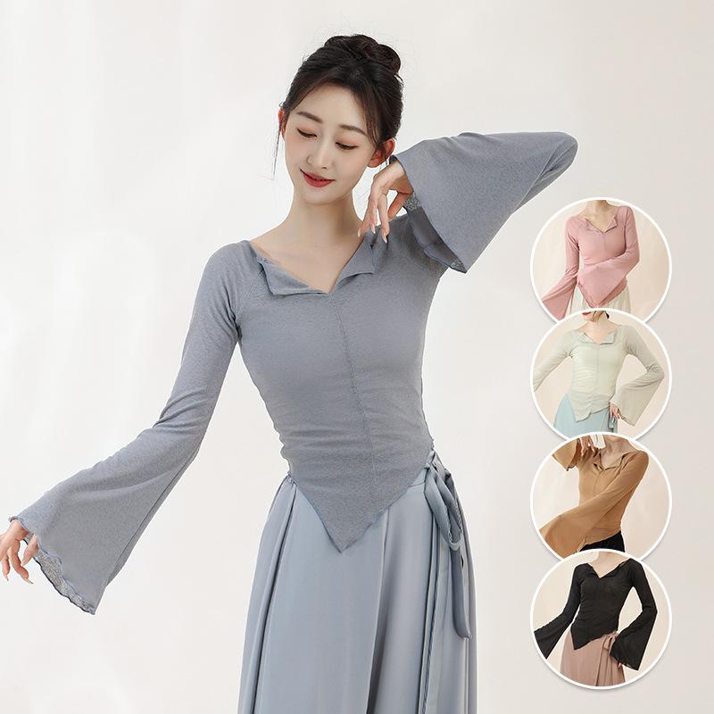 Flowing V-neck Flared Sleeve Slimming Classical Chinese Dance Costume Small фіолетовий/рожевий
Flowing V-neck Flared Sleeve Slimming Classical Chinese Dance Costume Small фіолетовий/рожевий