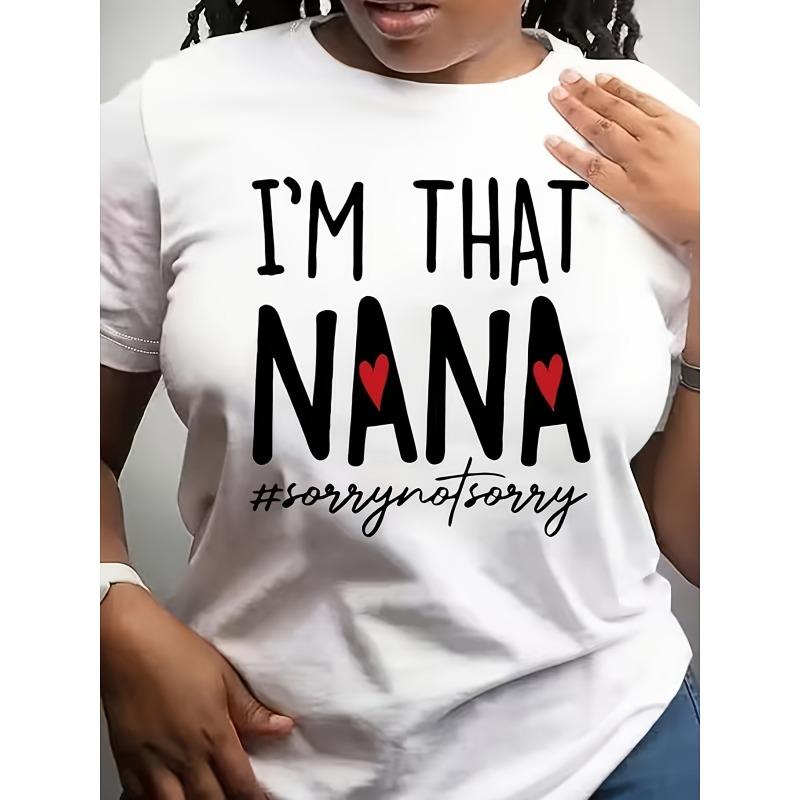 I m That Nana Graphic T-Shirt - Casual Short Sleeve Crew Neck Tee with Nana Print, Machine Washable Comfortable Casual Attire Suitable for Home S белый
I m That Nana Graphic T-Shirt - Casual Short Sleeve Crew Neck Tee with Nana Print, Machine Washable Comfortable Casual Attire Suitable for Home S белый