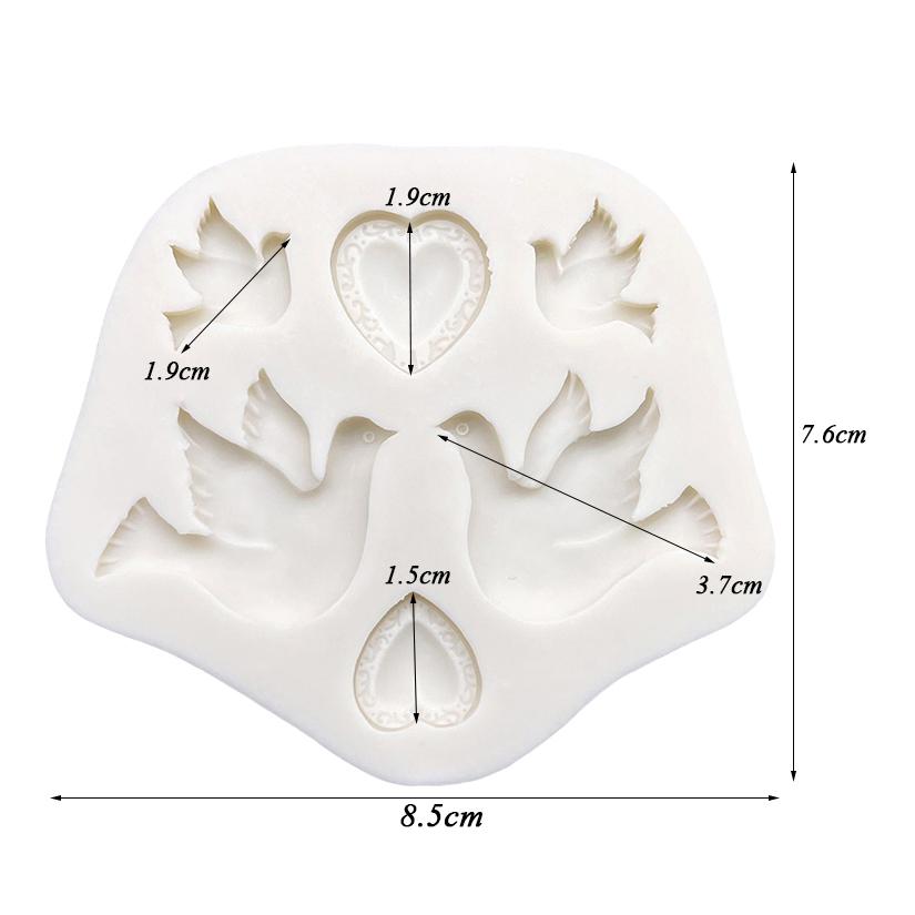 Силиконовая форма для выпечки торта в форме сердца птицы, инструменты для шоколадных кексов из сахарной крошки, инструменты для украшения помадкой
Силиконовая форма для выпечки торта в форме сердца птицы, инструменты для шоколадных кексов из сахарной крошки, инструменты для украшения помадкой