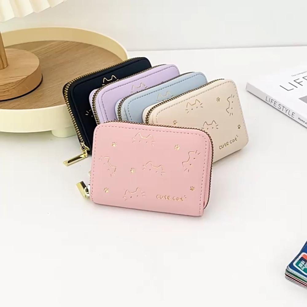 Pu Cat Pattern Wallet Korean Style Small Zipper Wallet Portable Short Coin Purse Student білий
Pu Cat Pattern Wallet Korean Style Small Zipper Wallet Portable Short Coin Purse Student білий