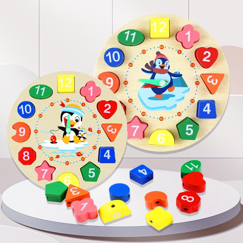 Children s Beaded Digital Clock & Wooden Building Blocks Cognitive Matching Toys Set for Ages 3-6
Children s Beaded Digital Clock & Wooden Building Blocks Cognitive Matching Toys Set for Ages 3-6