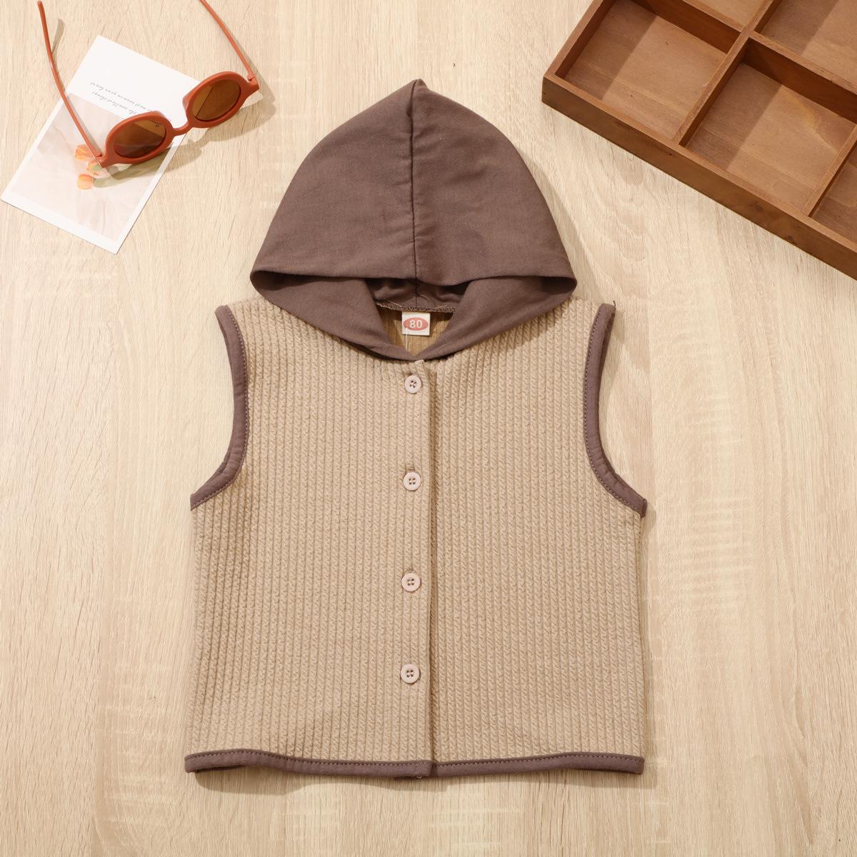 Japanese Fashion Baby Vest: Round Neck, Hooded Waistcoat for Spring and Autumn 90 cm
Japanese Fashion Baby Vest: Round Neck, Hooded Waistcoat for Spring and Autumn 90 cm
