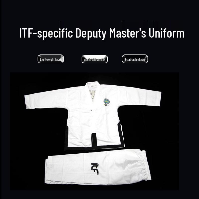 Мастер Тхэквондо ITF, Униформа для соревнований и тренировок по Пхумсэ, Каратэ, Дзюдо и Ушу XXL 180
Мастер Тхэквондо ITF, Униформа для соревнований и тренировок по Пхумсэ, Каратэ, Дзюдо и Ушу XXL 180