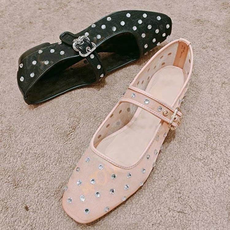 Yu Shuxin mesh rhinestone flat-soled single shoes women s new one-word belt Mary Jane shoes 41 срібний
Yu Shuxin mesh rhinestone flat-soled single shoes women s new one-word belt Mary Jane shoes 41 срібний