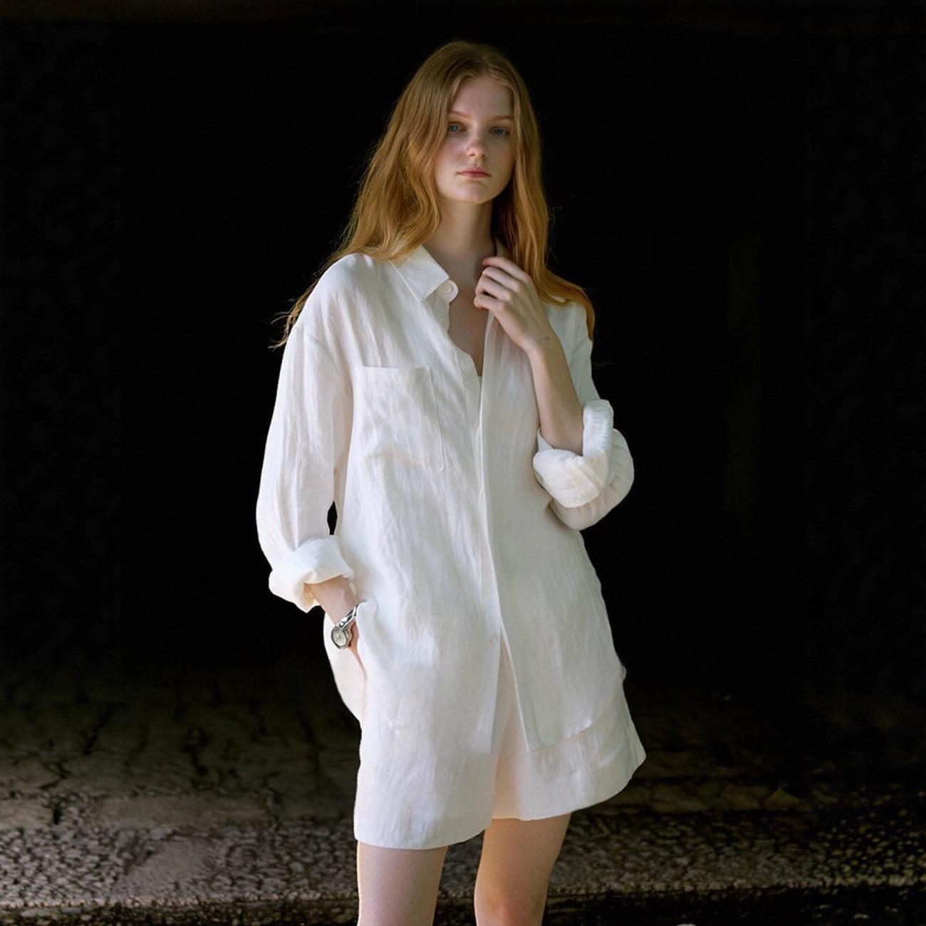COUNTONM Relaxed Summer All-Linen Oversized Shirt and Shorts Set XL
COUNTONM Relaxed Summer All-Linen Oversized Shirt and Shorts Set XL