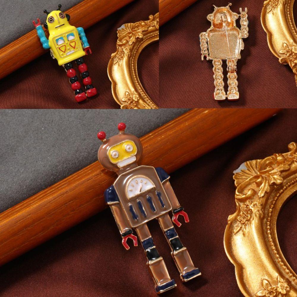 Old Color Vintage Lapel Pins Zinc Zinc Alloy Badges Fashion Robot Brooches Jacket Decoration
Old Color Vintage Lapel Pins Zinc Zinc Alloy Badges Fashion Robot Brooches Jacket Decoration