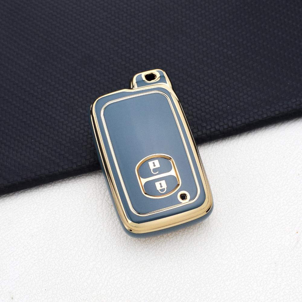 Soft TPU 2-Button Car Key Case for Toyota RAV4 Camry Prius Aqua Land Cruiser Prado Keyless Remote Fob Cover with Key Chain
Soft TPU 2-Button Car Key Case for Toyota RAV4 Camry Prius Aqua Land Cruiser Prado Keyless Remote Fob Cover with Key Chain