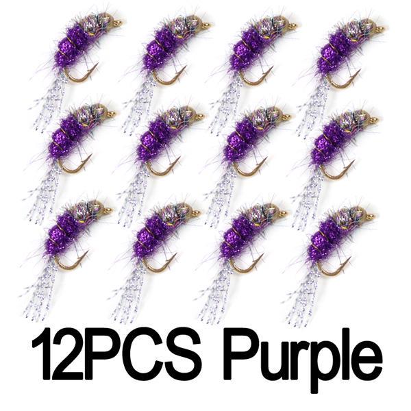12PCS #12 Bead Head Nymphs Pink Blue Pearl Olive Purple Trout Fishing Nymph Flies #12 фіолетовий
12PCS #12 Bead Head Nymphs Pink Blue Pearl Olive Purple Trout Fishing Nymph Flies #12 фіолетовий