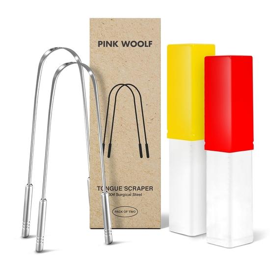 Розовый U-образный скребок для языка из нержавеющей стали Pink Woolf (Упаковка из 2 шт.) Улучшенное чувство вкуса, удаление бактерий | Идеально для гигиены полости рта и путешествий
Розовый U-образный скребок для языка из нержавеющей стали Pink Woolf (Упаковка из 2 шт.) Улучшенное чувство вкуса, удаление бактерий | Идеально для гигиены полости рта и путешествий