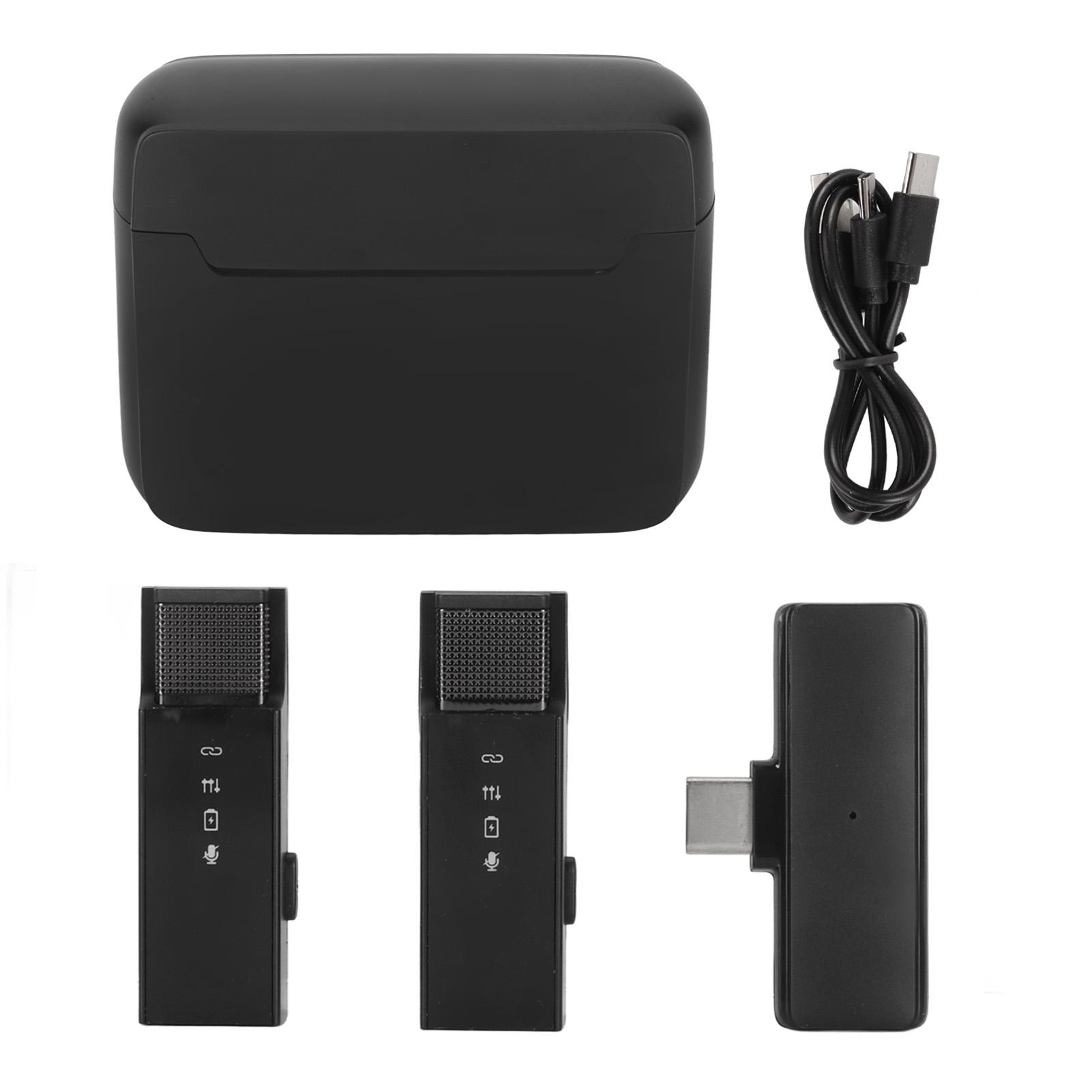 Беспроводные петличные микрофоны 1 из 2 с шумоподавлением USB C клипса на петличный мини-микрофон с батареей
Беспроводные петличные микрофоны 1 из 2 с шумоподавлением USB C клипса на петличный мини-микрофон с батареей