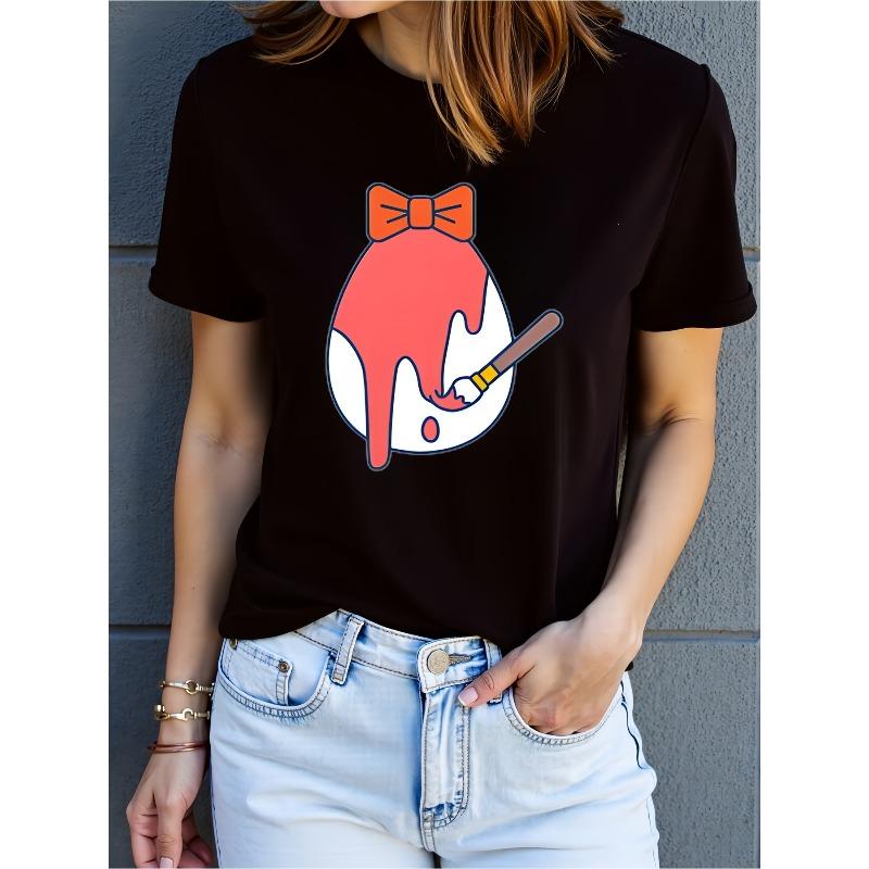 Casual T-Shirts for Women And Men Featuring a Pink Egg with an Orange Bowtie And Paintbrush, Designed with a Charming Easter Theme S чёрный
Casual T-Shirts for Women And Men Featuring a Pink Egg with an Orange Bowtie And Paintbrush, Designed with a Charming Easter Theme S чёрный