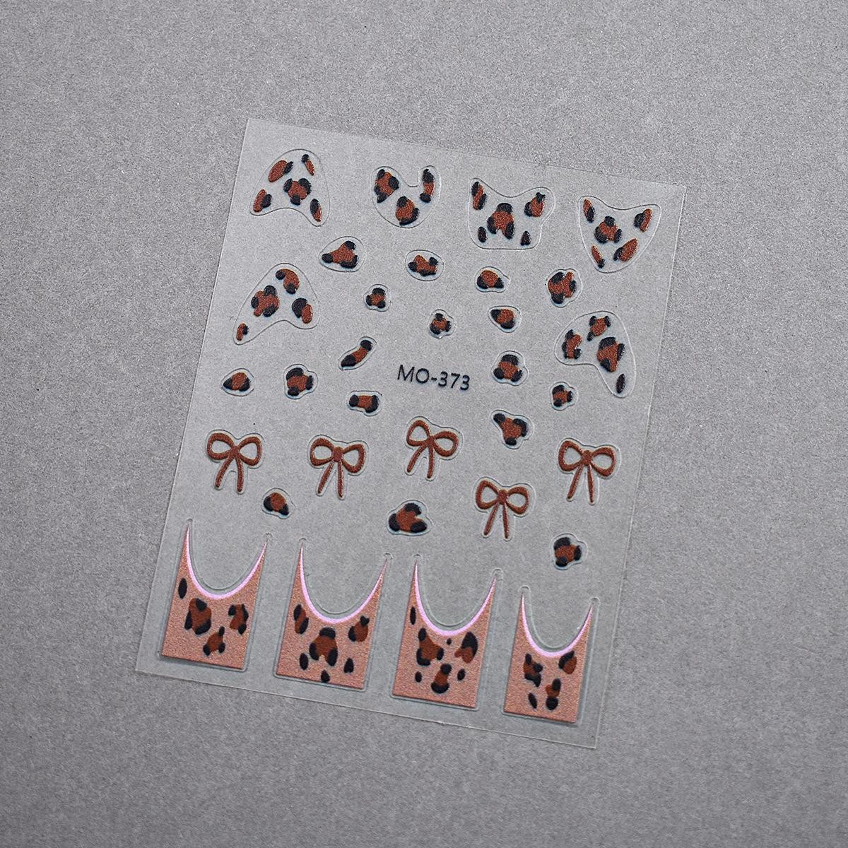 3D Черно-коричневые леопардовые наклейки для ногтей с бантом - Самоклеящиеся осенне-зимние ногти
3D Черно-коричневые леопардовые наклейки для ногтей с бантом - Самоклеящиеся осенне-зимние ногти