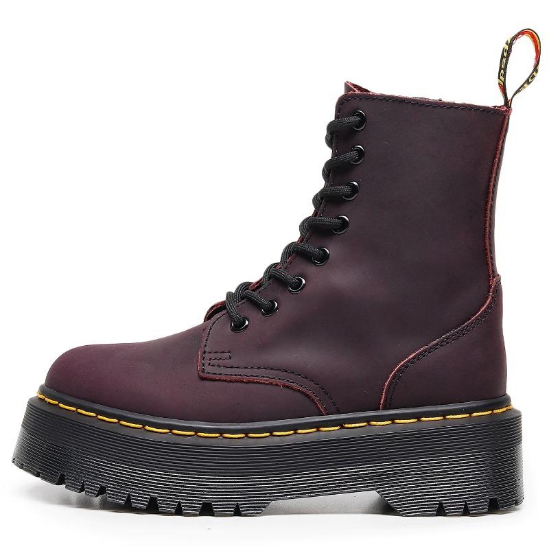 First layer thick bottom hole locomotive boots women, side zipper mad horse purple short boots leather muffin bottom tooling 45
First layer thick bottom hole locomotive boots women, side zipper mad horse purple short boots leather muffin bottom tooling 45