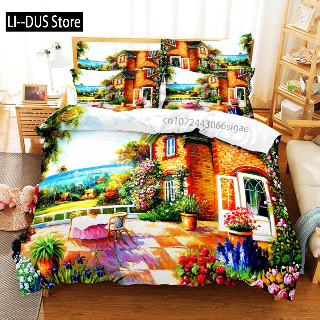 Comforter Landscape Painting Bedding Set 3D Bedding Digital Printing Queen Size Bedding Set Fashion Design Comforter (quilt)-EU Single(135*200cm)3pcs
Comforter Landscape Painting Bedding Set 3D Bedding Digital Printing Queen Size Bedding Set Fashion Design Comforter (quilt)-EU Single(135*200cm)3pcs