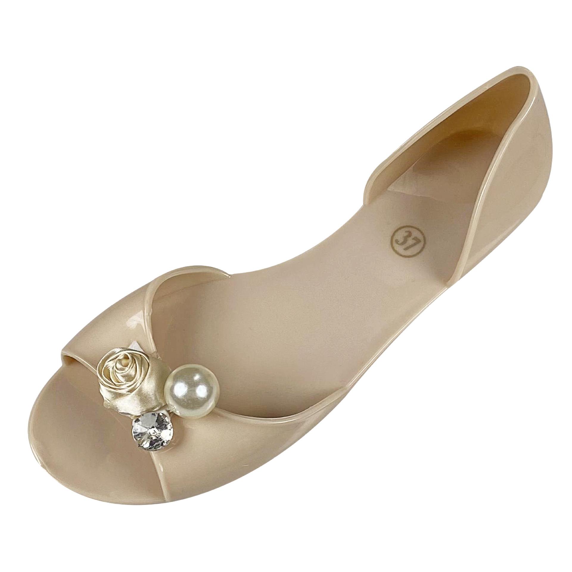 Pearl Flower Women S Fashion Single Shoes Rose Jelly Shoes Color Comfortable Casual Flats 41
Pearl Flower Women S Fashion Single Shoes Rose Jelly Shoes Color Comfortable Casual Flats 41