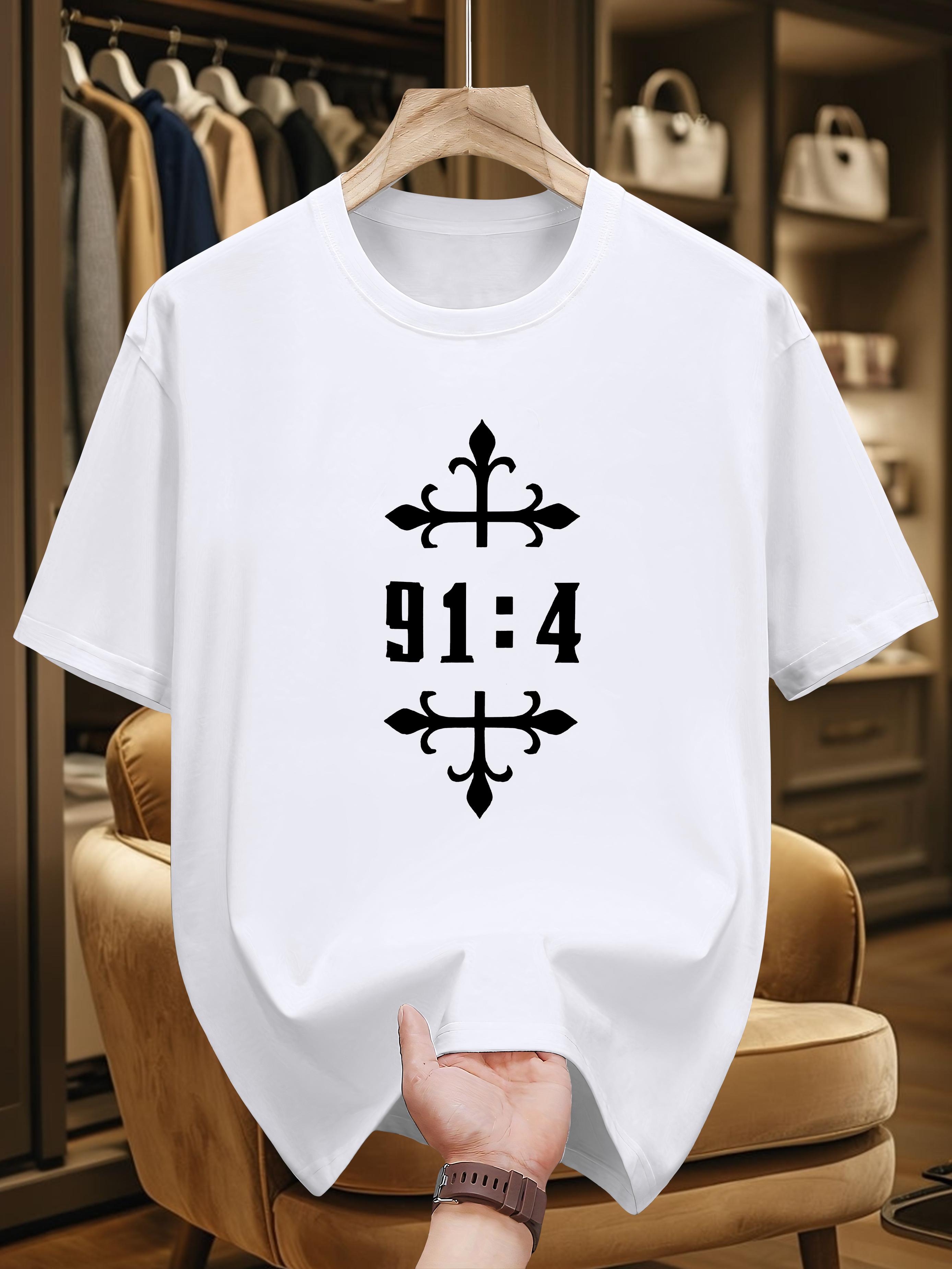 200g 100% Pure Cotton T-shirt with Elegant 91:4 Print - Casual Crew Neck XXXL
200g 100% Pure Cotton T-shirt with Elegant 91:4 Print - Casual Crew Neck XXXL