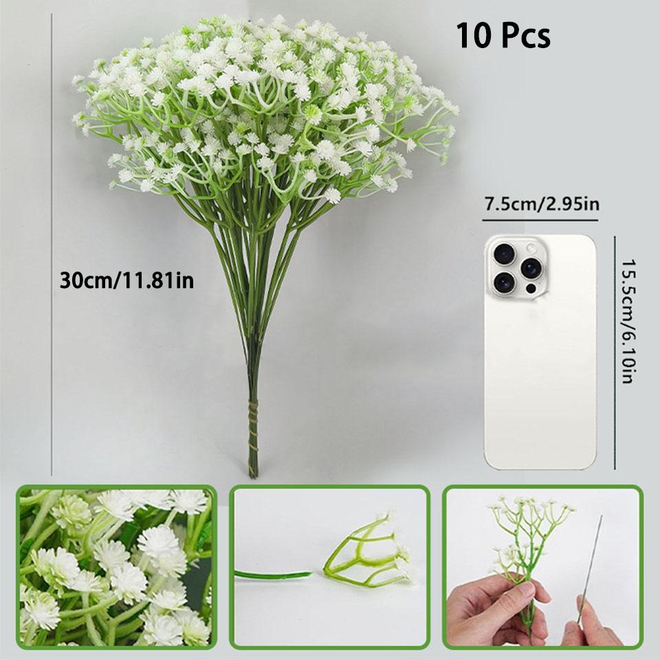 10/30/50pcs Artificial Baby s Breath Flowers Real Touch Gypsophila Suitable For Wedding Bride Engagement Room Decoration
10/30/50pcs Artificial Baby s Breath Flowers Real Touch Gypsophila Suitable For Wedding Bride Engagement Room Decoration