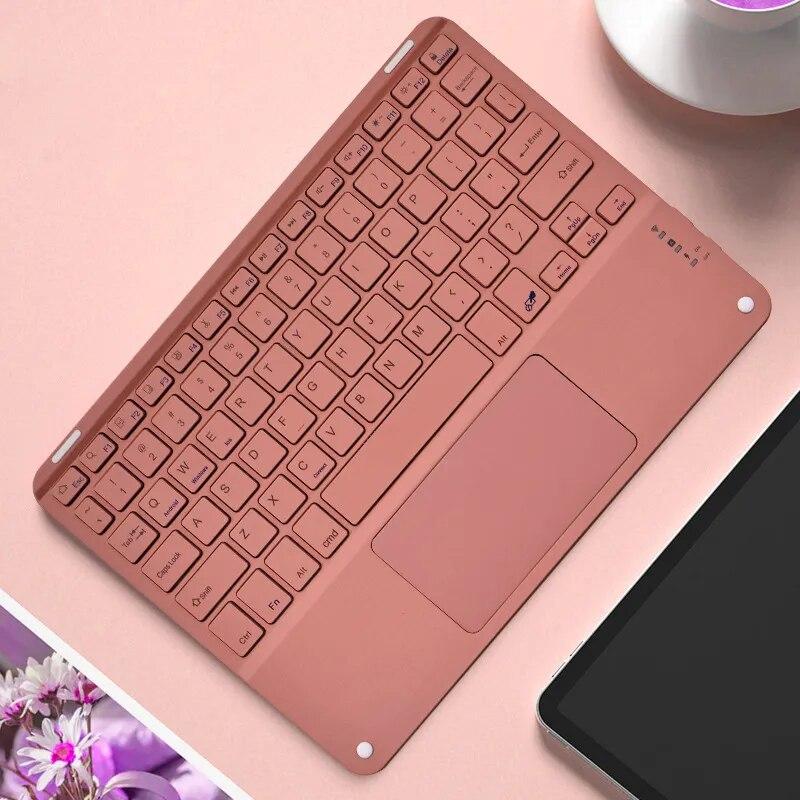 Беспроводная клавиатура с тачпадом для iPad Samsung Xiaomi, планшетная клавиатура для телефона, ноутбука, 10-дюймовая клавиатура, Bluetooth, перезаряжаемая
Беспроводная клавиатура с тачпадом для iPad Samsung Xiaomi, планшетная клавиатура для телефона, ноутбука, 10-дюймовая клавиатура, Bluetooth, перезаряжаемая