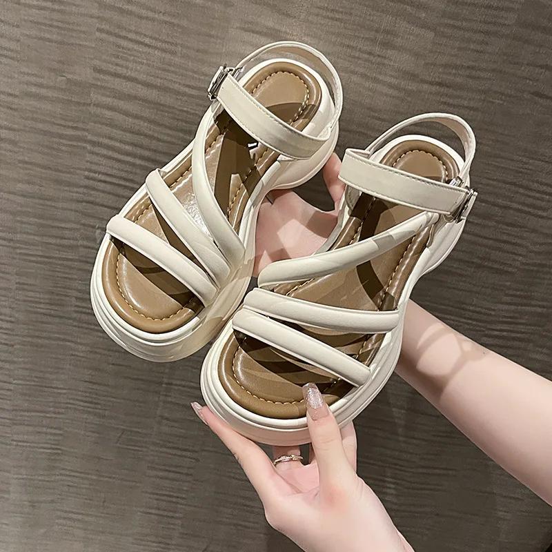 Модные гладиаторские сандалии женские летние повседневные туфли на толстой подошве на платформе женские удобные пляжные сандалии с открытым носком обувь Sandalias De Mujer 37 бежевый
Модные гладиаторские сандалии женские летние повседневные туфли на толстой подошве на платформе женские удобные пляжные сандалии с открытым носком обувь Sandalias De Mujer 37 бежевый