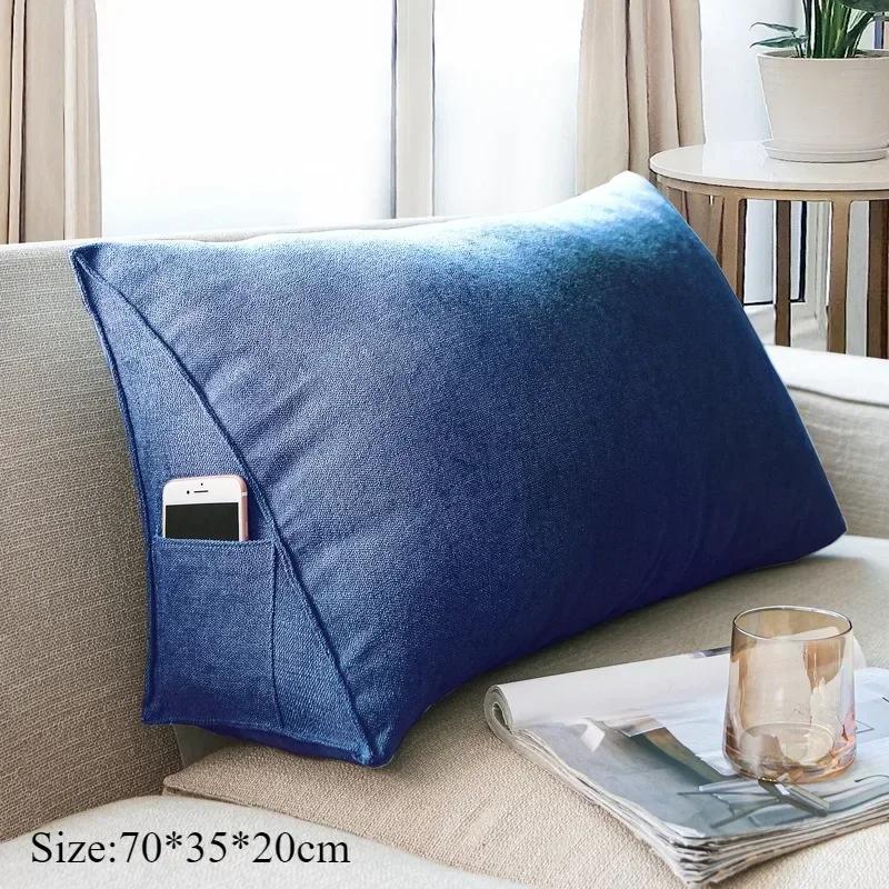 Triangle Sofa Cushion Pillow Office Bed Side Backrest Cushion Living Room Triangle Moisture Absorbing Breathable Fluffy Pillow синий
Triangle Sofa Cushion Pillow Office Bed Side Backrest Cushion Living Room Triangle Moisture Absorbing Breathable Fluffy Pillow синий